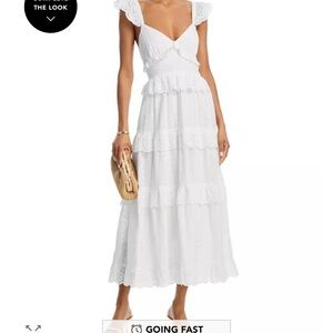 Aqua Ivory Lace Dress